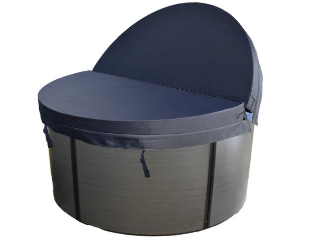 spa tond avec couverture