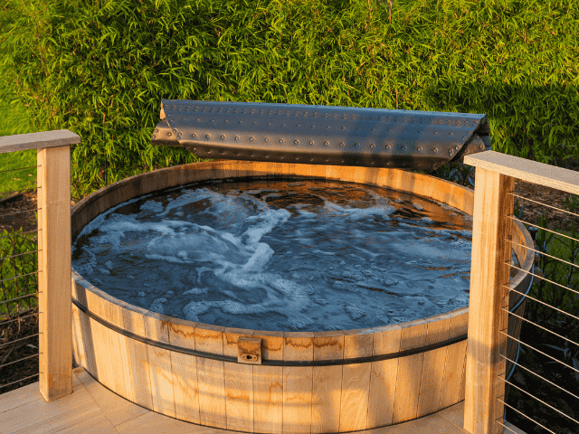 spa rond en bois